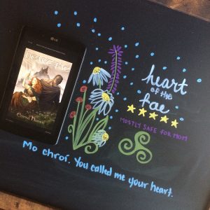 The book cover and some hand drawn decorations