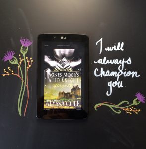 The cover of the book along side hand drawn flowers and a quote that says "I will always champion you."